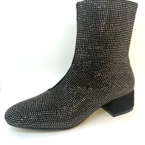 Dressy rhinestone black bootie new in box sizes 6.5